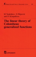 Cover: Linear Theory of Colombeau Generalized Functions - CRC Press