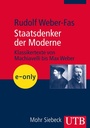 Cover: Staatsdenker der Moderne - UTB