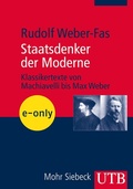Cover: Staatsdenker der Moderne - UTB