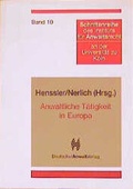 Cover: Anwaltliche T&auml;tigkeit in Europa - Deutscher Anwaltverlag
