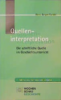 Cover: Quelleninterpretation - Wochenschau Verlag