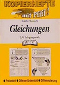 Cover: Gleichungen 5./6. Jahrgangsstufe - pb-Verlag