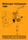Cover: Marburger Kolloquium 1989 - VML Vlg Marie Leidorf
