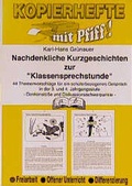 Cover: Nachdenkliche Kurzgeschichten zum Ethikunterricht - pb-Verlag