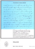 Cover: Deutsche Einheitskurzschrift - Edition Max Rein in Druckerei und Verlag Ernst V&ouml;gel