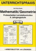 Cover: Lernzielkontrollen Mathematik /Geometrie 9 - pb-Verlag