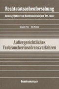 Cover: Aussergerichtliches Verbraucherinsolvenzverfahren - Reguvis Fachmedien