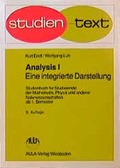 Cover: Analysis - AULA-Verlag