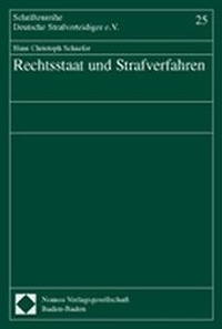 Enlarge image Cover: Rechtsstaat und Strafverfahren - Nomos