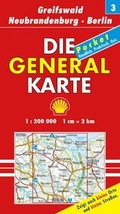 Cover: Die Generalkarte Deutschland Pocket. 1:200000 / Greifswald /Neubrandenburg /Berlin - MAIRDUMONT
