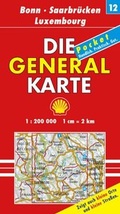 Cover: Die Generalkarte Deutschland Pocket. 1:200000 / Bonn /Saarbr&uuml;cken /Luxemburg - MAIRDUMONT