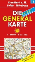 Cover: Die Generalkarte Deutschland Pocket. 1:200000 / Frankfurt a.M. /Fulda /W&uuml;rzburg - MAIRDUMONT