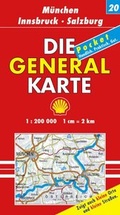 Cover: Die Generalkarte Deutschland Pocket. 1:200000 / M&uuml;nchen /Innsbruck /Salzburg - MAIRDUMONT