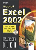Cover: Microsoft Excel 2002 - mitp/bhv