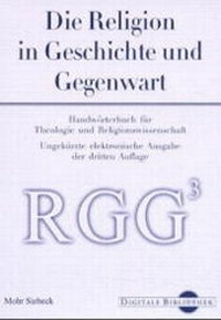 Enlarge image Cover: Die Religion in Geschichte und Gegenwart (RGG) - Directmedia Publishing