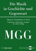Cover: MGG - Musik in Geschichte und Gegenwart - Directmedia Publishing