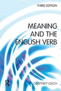 Cover: Meaning and the English Verb - Longman
