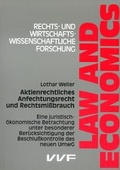 Cover: Aktienrechtliches Anfechtungsrecht und Rechtsmissbrauch - VVF