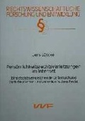 Cover: Pers&ouml;nlichkeitsverletzungen im Internet - VVF