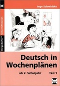 Cover: Deutsch in Wochenpl&auml;nen:  ab 2. Schuljahr, Teil 1 - Persen Verlag in der AAP Lehrerwelt GmbH