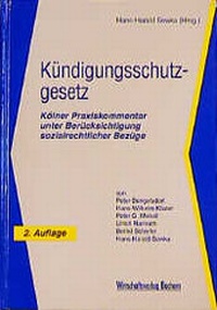 Abbildung von: Kündigungsschutzgesetz - Wirtschaftsvlg Bachem