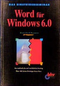 Cover: Word f&uuml;r Windows 6.0 - bhv Publishing