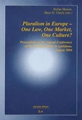 Cover: Pluralism in Europe - One Law, One Market, One Culture? - LIT