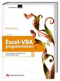 Enlarge image Cover: Excel-VBA programmieren - Addison Wesley