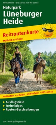 Abbildung von: Reitroutenkarte Naturpark Lüneburger Heide - PUBLICPRESS
