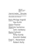 Cover: Zwischen den Zeilen - Urs Engeler