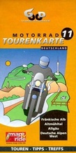 Cover: Motorrad-Tourenkarte Deutschland / Fr&auml;nkische Alb /Altm&uuml;hltal /Allg&auml;u /Deutsche Alpen West - Good Vibrations