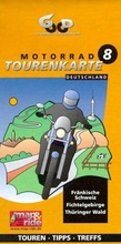 Cover: Motorrad-Tourenkarte Deutschland / Fr&auml;nkische Schweiz /Fichtelgebirge /Th&uuml;ringer Wald - Good Vibrations