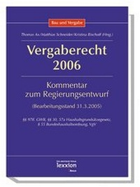 Enlarge image Cover: Vergaberecht 2006 - Lexxion Verlagsgesellschaft