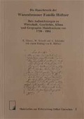 Cover: Die Hauschronik der Wiesenbronner Familie H&uuml;ssner - Hartmann, Leopold