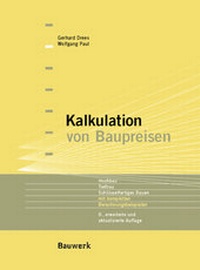 Abbildung von: Kalkulation von Baupreisen - Bauwerk
