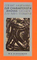 Cover: Zur Charakteristik Jehovas - Faber & Faber