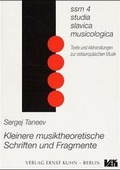 Cover: Kleinere musiktheoretische Schriften und Fragmente - Kuhn, Ernst