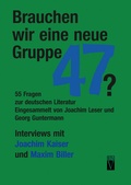 Cover: Brauchen wir eine neue Gruppe 47? - Nenzel, Reinhard