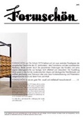 Cover: Formsch&ouml;n - JOVIS Verlag