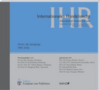Enlarge image Cover: Internationales Handelsrecht 1999-2004 - Sellier European Law Publishers