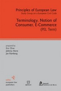 Enlarge image Cover: Terminology, Notion of Consumer, E-Commerce - Sellier European Law Publishers