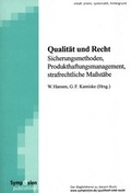 Cover: Qualit&auml;t und Recht - Symposion Publishing