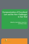 Cover: Europeanization of Procedural Law and the Challenges to Fair Trial - Europa Law Publishing