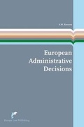 Cover: European Administrative Decisions - Europa Law Publishing