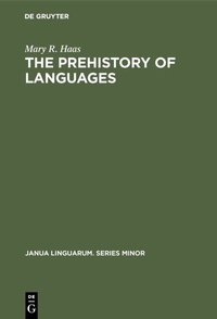 Enlarge image Cover: The Prehistory of Languages - De Gruyter Mouton