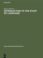 Cover: Introduction to the Study of Language - De Gruyter Mouton