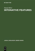 Cover: Intonative Features - De Gruyter Mouton