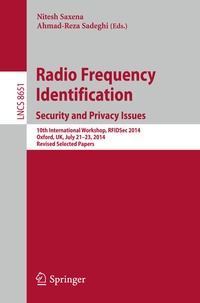 Enlarge image Cover: Radio Frequency Identification: Security and Privacy Issues - Springer