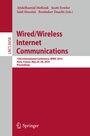 Cover: Wired/Wireless Internet Communications - Springer