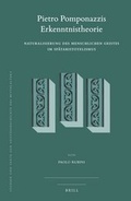 Cover: Pietro Pomponazzis Erkenntnistheorie - Brill